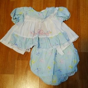 3mo Vintage Blouse & Bloomers